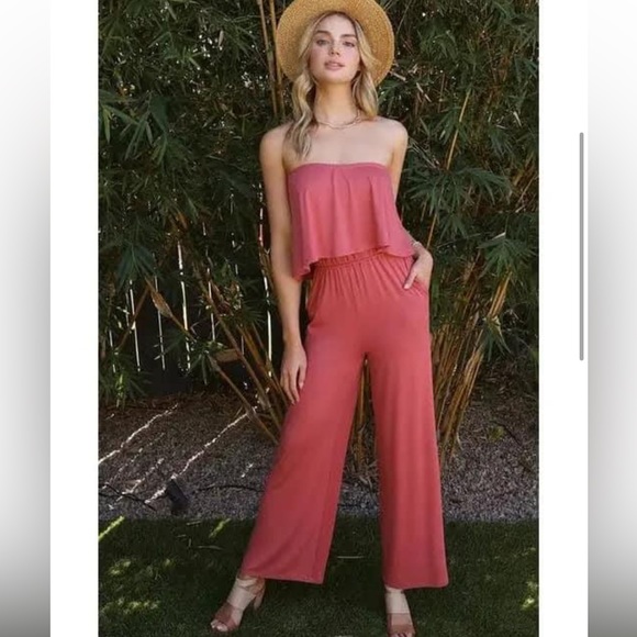 NEW•XL•ZEN ESSENTIAL BLACK JUMPSUIT WITH POCKETS - Picture 4 of 14